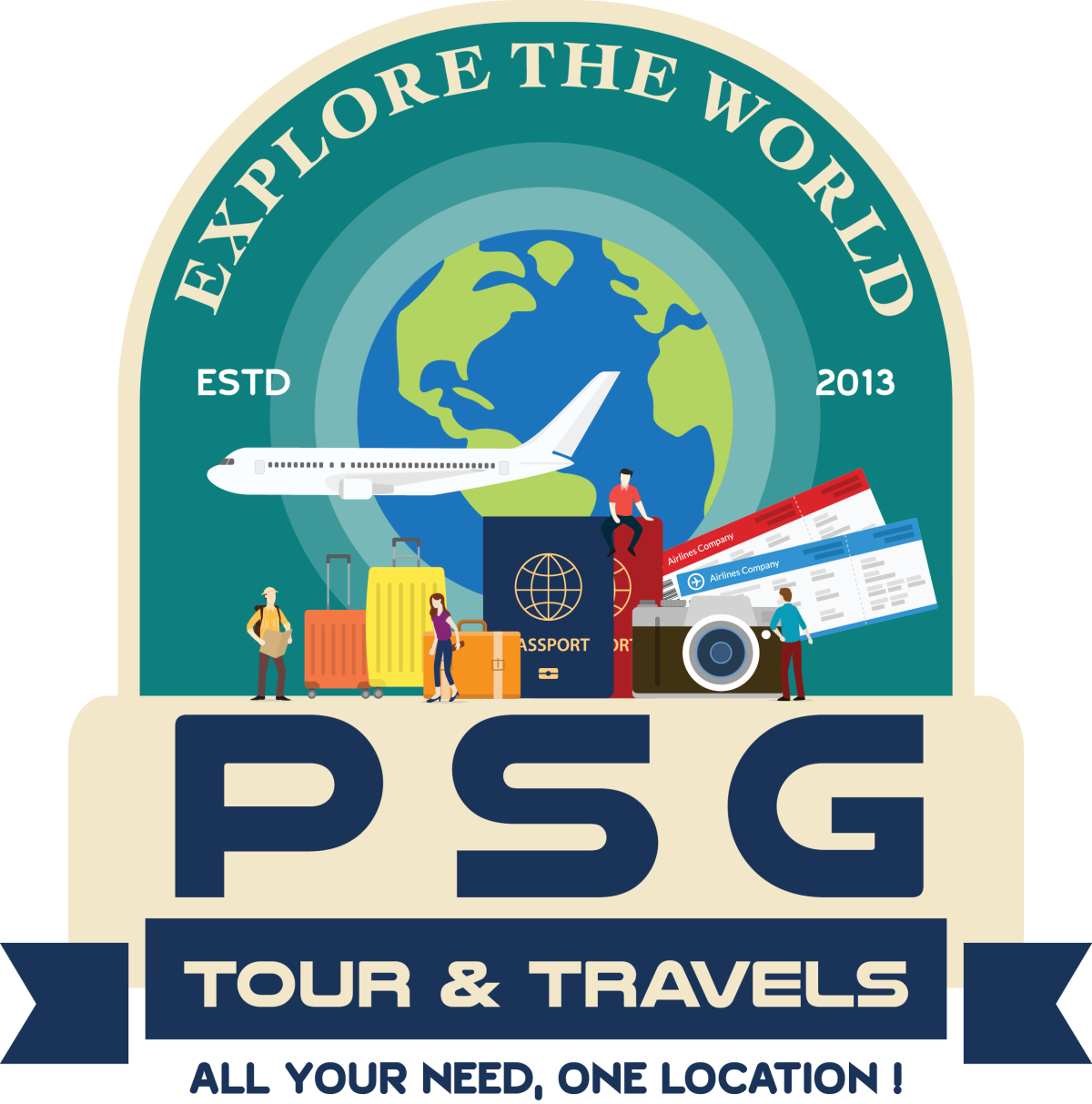 PSG Tour and Travels Logo